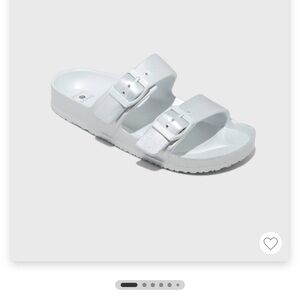 Shade & Shore Silver  Double Strap Sandals from Target